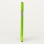 Lime Green Shiny Stainless Steel Metal Case-Mate iPhone Hülle (Hinten/Rechts)