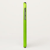 Lime Green Shiny Stainless Steel Metal Case-Mate iPhone Hülle (Hinten/Links)