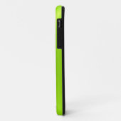 Lime Green Shiny Stainless Steel Metal Case-Mate iPhone Hülle (Hinten/Links)