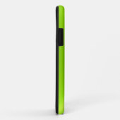 Lime Green Shiny Stainless Steel Metal Case-Mate iPhone Hülle (Hinten/Rechts)