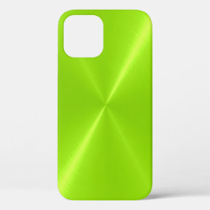 Lime Green Shiny Stainless Steel Metal Case-Mate iPhone Hülle