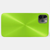 Lime Green Shiny Stainless Steel Metal Case-Mate iPhone Hülle (Rückseite (Horizontal))