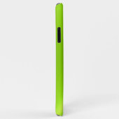 Lime Green Shiny Stainless Steel Metal Case-Mate iPhone Hülle (Hinten/Rechts)