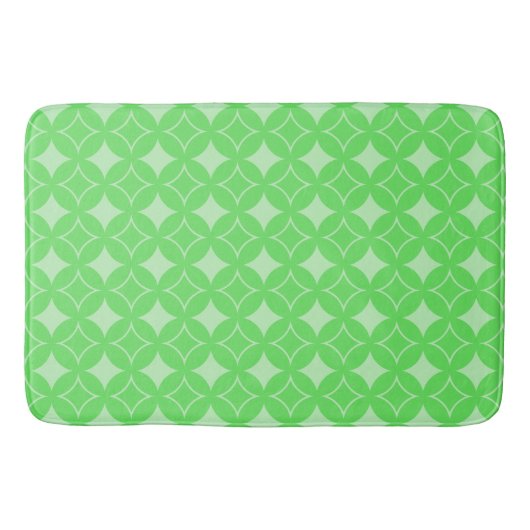 Lime-Green-Shippo-Muster Badematte (Vorderseite)