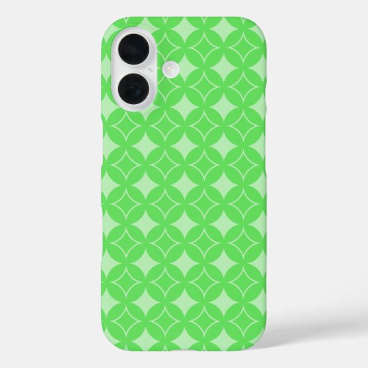 Lime-Green-Shippo-Muster Case-Mate iPhone Hülle (Rückseite)
