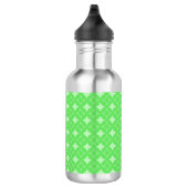 Lime-Green-Shippo-Muster Edelstahlflasche (Rechts)