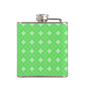 Lime-Green-Shippo-Muster Flachmann (Rückseite)
