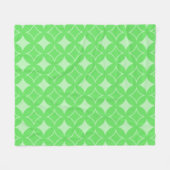 Lime-Green-Shippo-Muster Fleecedecke (Vorderseite (Horizontal))