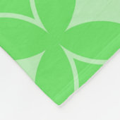 Lime-Green-Shippo-Muster Fleecedecke (Ecke)
