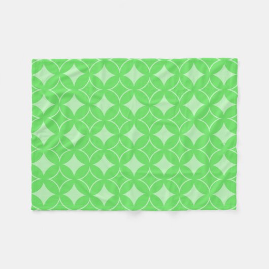 Lime-Green-Shippo-Muster Fleecedecke (Vorderseite (Horizontal))