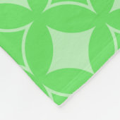 Lime-Green-Shippo-Muster Fleecedecke (Ecke)