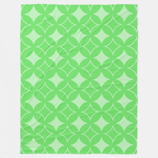 Lime-Green-Shippo-Muster Fleecedecke (Vorderseite)