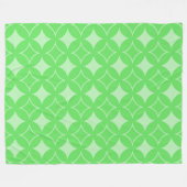 Lime-Green-Shippo-Muster Fleecedecke (Vorderseite (Horizontal))