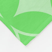 Lime-Green-Shippo-Muster Fleecedecke (Ecke)
