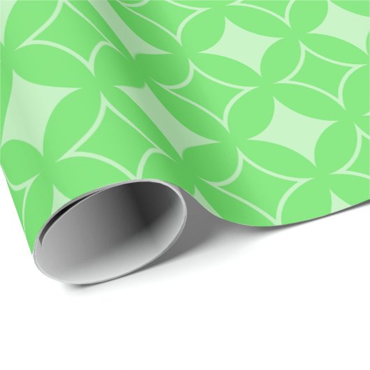 Lime-Green-Shippo-Muster Geschenkpapier (Rolleneckpunkt)