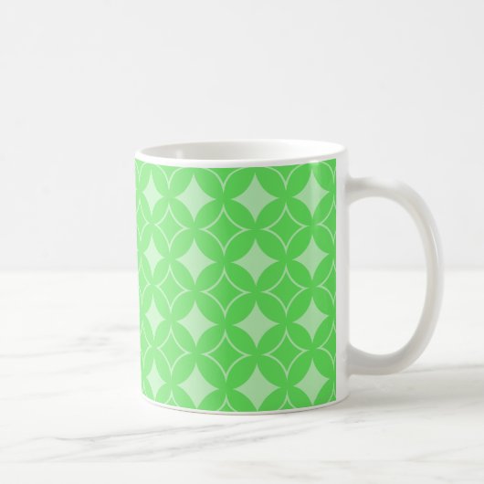 Lime-Green-Shippo-Muster Kaffeetasse (Rechts)