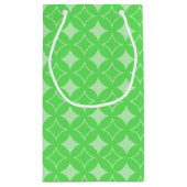 Lime-Green-Shippo-Muster Kleine Geschenktüte (Rückseite)