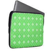Lime-Green-Shippo-Muster Laptopschutzhülle (Vorne Rechts)