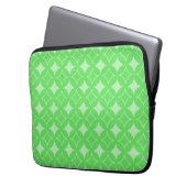 Lime-Green-Shippo-Muster Laptopschutzhülle (Vorderseite Links)