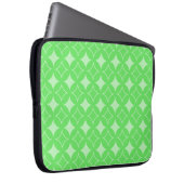 Lime-Green-Shippo-Muster Laptopschutzhülle (Vorne Rechts)