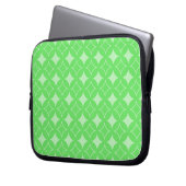 Lime-Green-Shippo-Muster Laptopschutzhülle (Vorderseite Links)