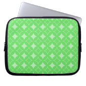 Lime-Green-Shippo-Muster Laptopschutzhülle (Vorderseite)