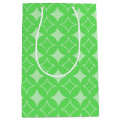 Lime-Green-Shippo-Muster Mittlere Geschenktüte (Vorderseite)