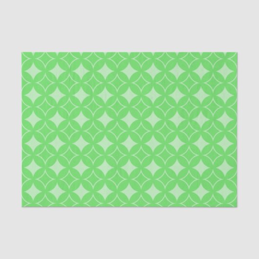 Lime-Green-Shippo-Muster Seidenpapier (Vorderseite)