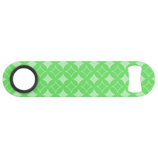 Lime-Green-Shippo-Muster Speedflaschenöffner (Vorderseite (Horizontal))
