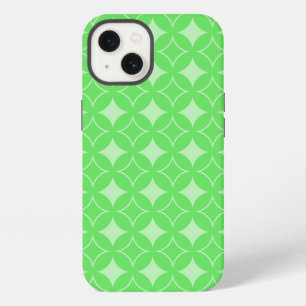 Lime green shippo pattern Case-Mate iPhone case 13 Hülle