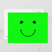 Lime Green Smile Postkarte (Vorne/Hinten)