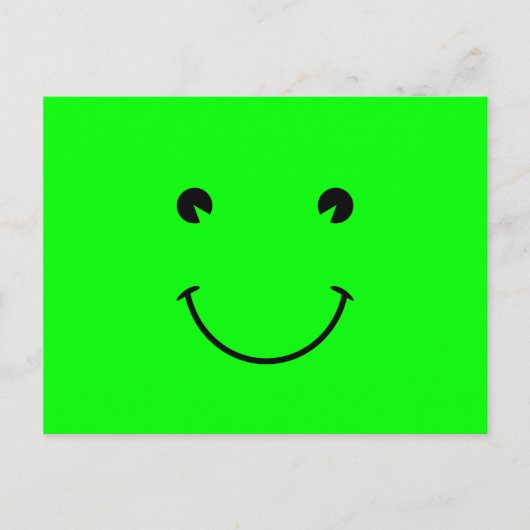 Lime Green Smile Postkarte (Vorderseite)