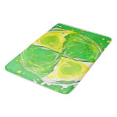 Lime Green Spiral Badematte (Schrägansicht)