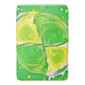 Lime Green Spiral Badematte (Vorderseite Vertikal)