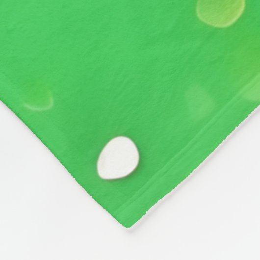 Lime Green Spiral Fleecedecke (Ecke)