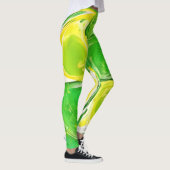 Lime Green Spiral Leggings (Rechts)