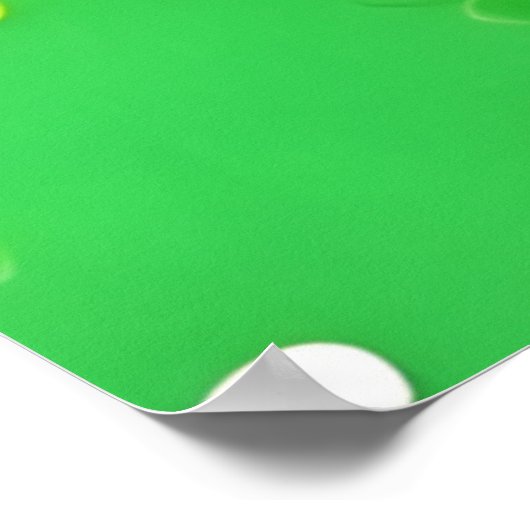 Lime Green Spiral Poster (Ecke)