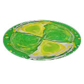 Lime Green Spiral Schneidebrett (Ecke)