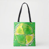 Lime Green Spiral Tasche (Vorderseite)