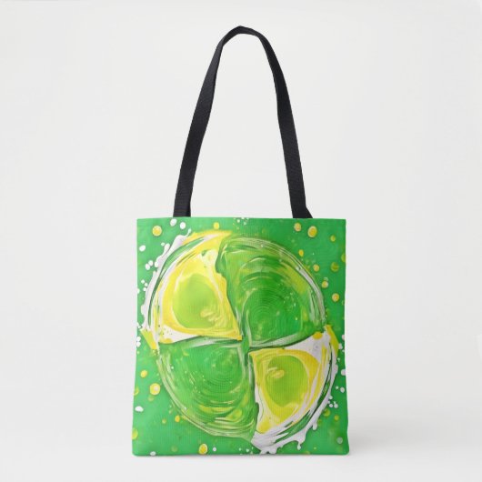 Lime Green Spiral Tasche (Vorderseite)