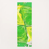 Lime Green Spiral Yogamatte (Vorderseite)