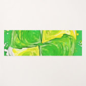 Lime Green Spiral Yogamatte (Vorderseite (Horizontal))