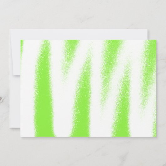Lime Green Spray Paint Foto Graduation Party Einladung (Rückseite)