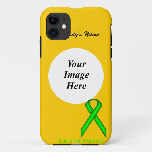 Lime Green Standard Ribbon von Kenneth Yoncich Case-Mate iPhone Hülle (Rückseite)