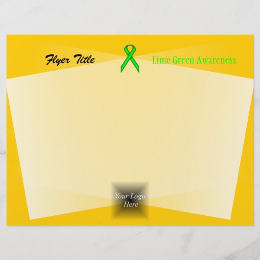 Lime Green Standard Ribbon von Kenneth Yoncich Flyer (Vorne)