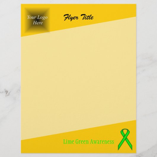 Lime Green Standard Ribbon von Kenneth Yoncich Flyer (Vorne)