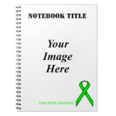 Lime Green Standard Ribbon von Kenneth Yoncich Notizblock (Vorderseite)