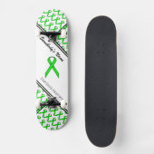 Lime Green Standard Ribbon von Kenneth Yoncich Skateboard (Vorderseite)