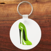 Lime Green Stiletto Shoe Schlüsselanhänger (Vorderseite)