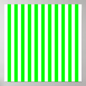 Lime Green Striping Muster Poster (Vorne)